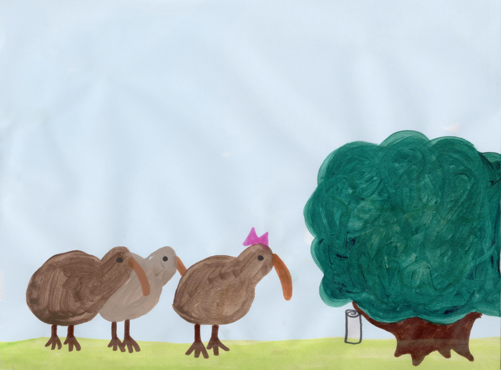 Kiwis Find a Map - from The Adventures of Sally the Kiwi by Ashlee Craft