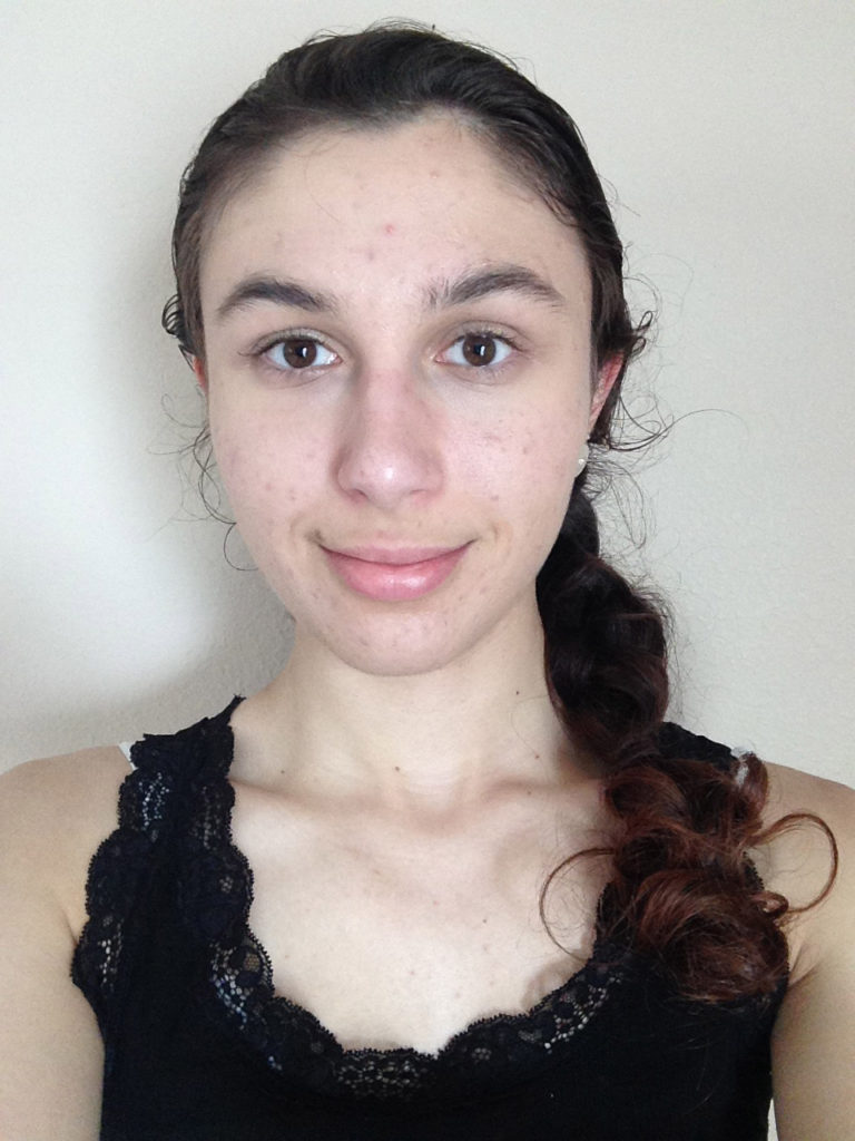 Black lacy sleeveless shirt & braid 3