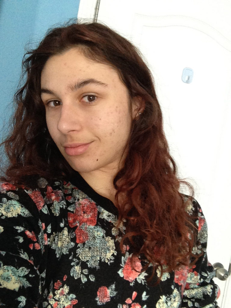 Floral Sweater & Red Hair