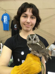 Me Holding an Owl at Friends of Largo Nature Parks - Tampa Repticon