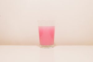Pink beverage