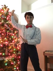 Piano Suspenders & Red Bow Tie